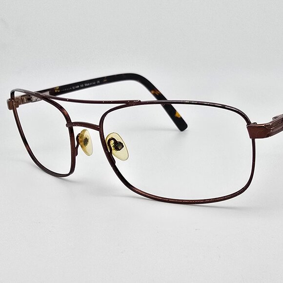 *SOLD* Kirkland Signature Monte 1180458 Brown Aviator Eyeglasses Frame w/ Case - Picture 3 of 15